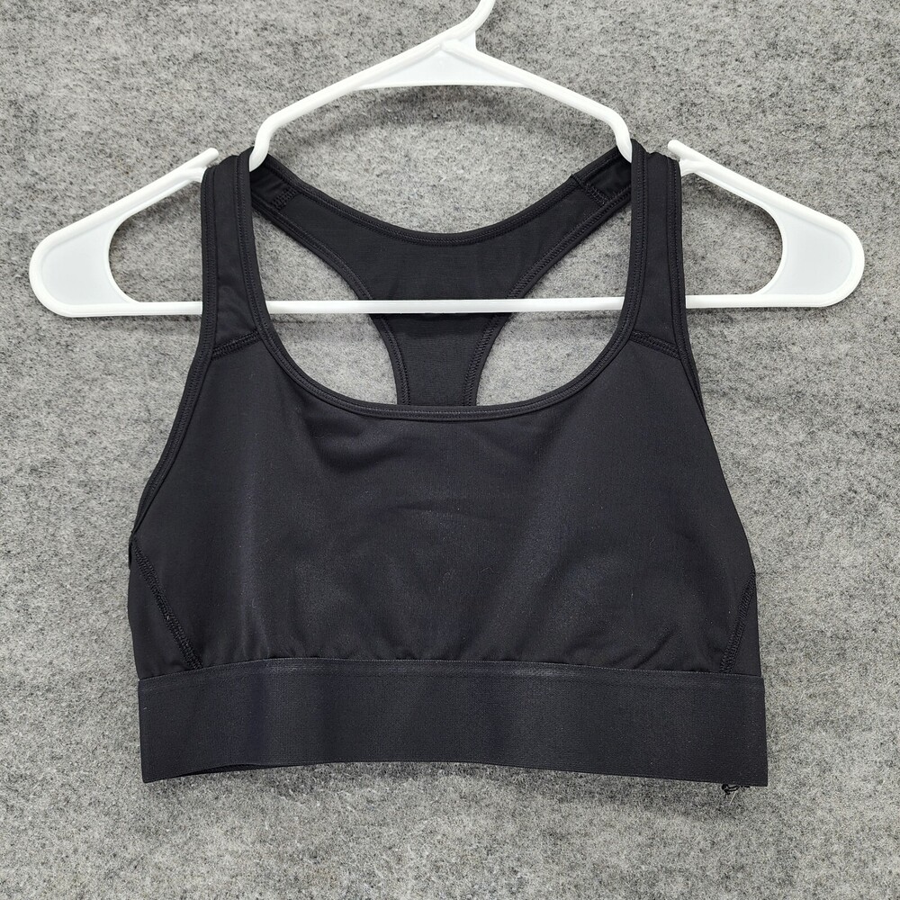 Victoria Secret Sports Bra Womens Small The Player Racerback Black Pull On